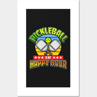 Pickleball Gifts Pickleball is my Happy hour Posters and Art